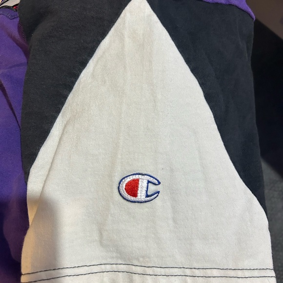 Vintage 90s Champion Toronto Raptors Basketball NBA Men’s Size L Purple T Shirt - Picture 6 of 7